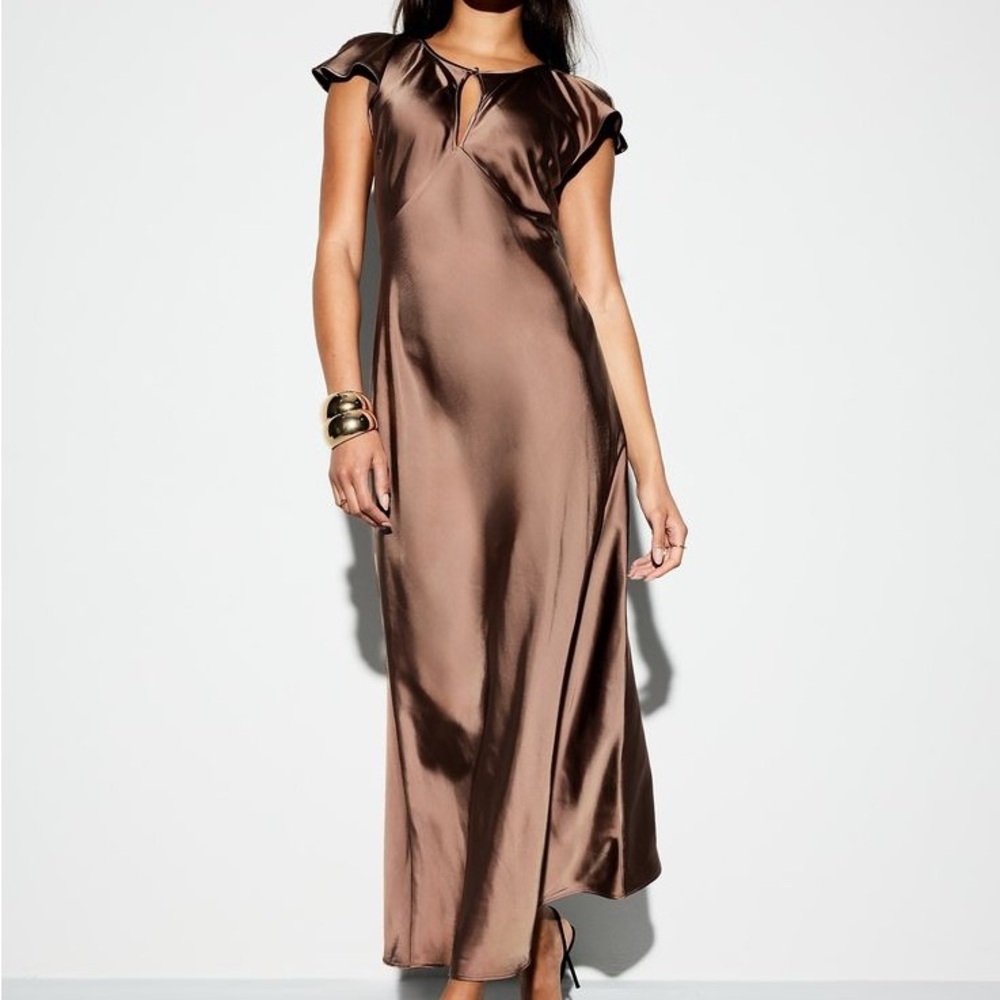Old Navy “The Occasion” Satin Maxi Dress – Size L